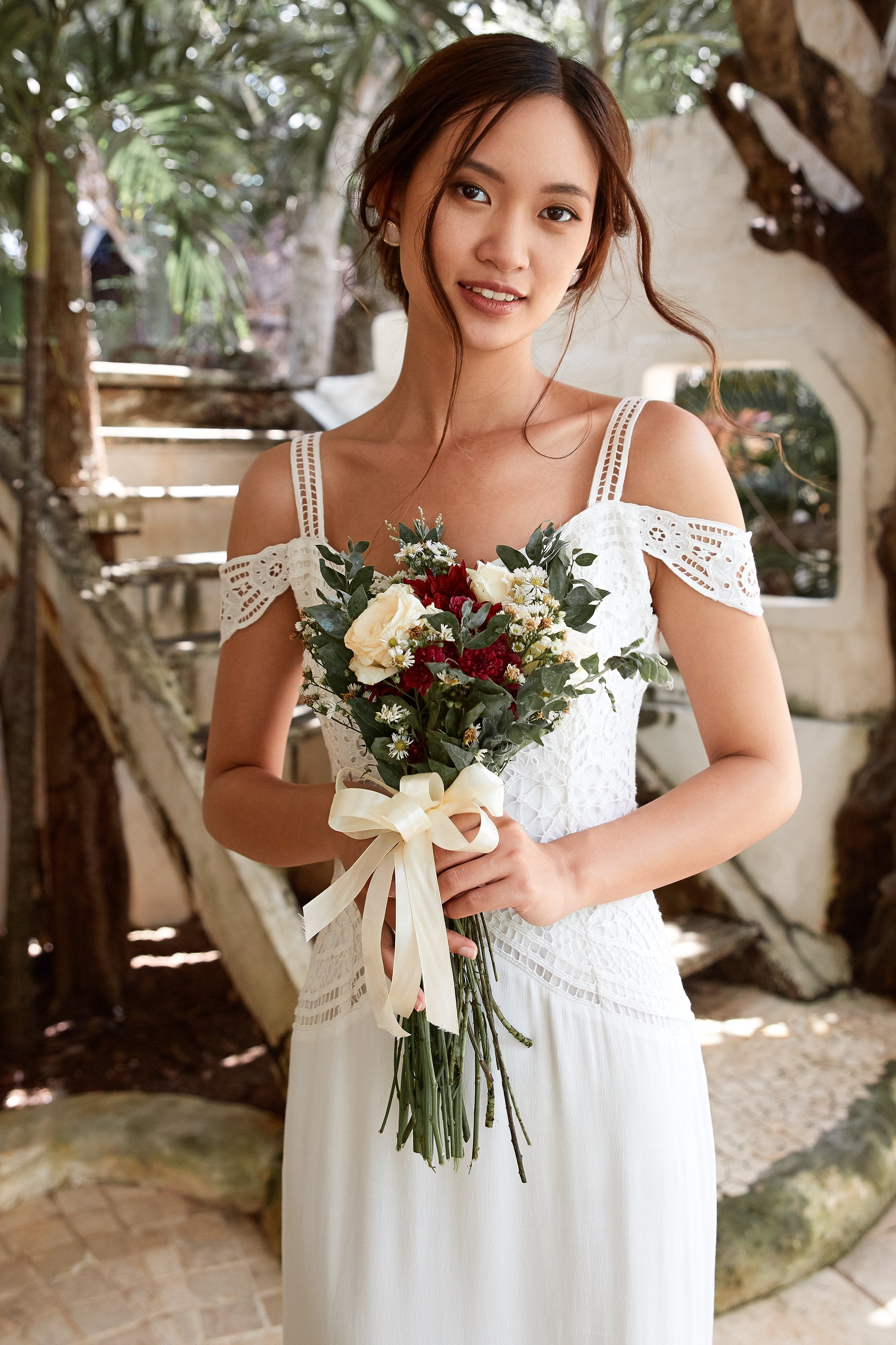 Bali Handmade Lace Bridal Gown and Wedding Dress Uluwatu Handmade Balinese Lace Bali Handmade Lace Bridal Gown and Wedding Dress Uluwatu Handmade Balinese Lace