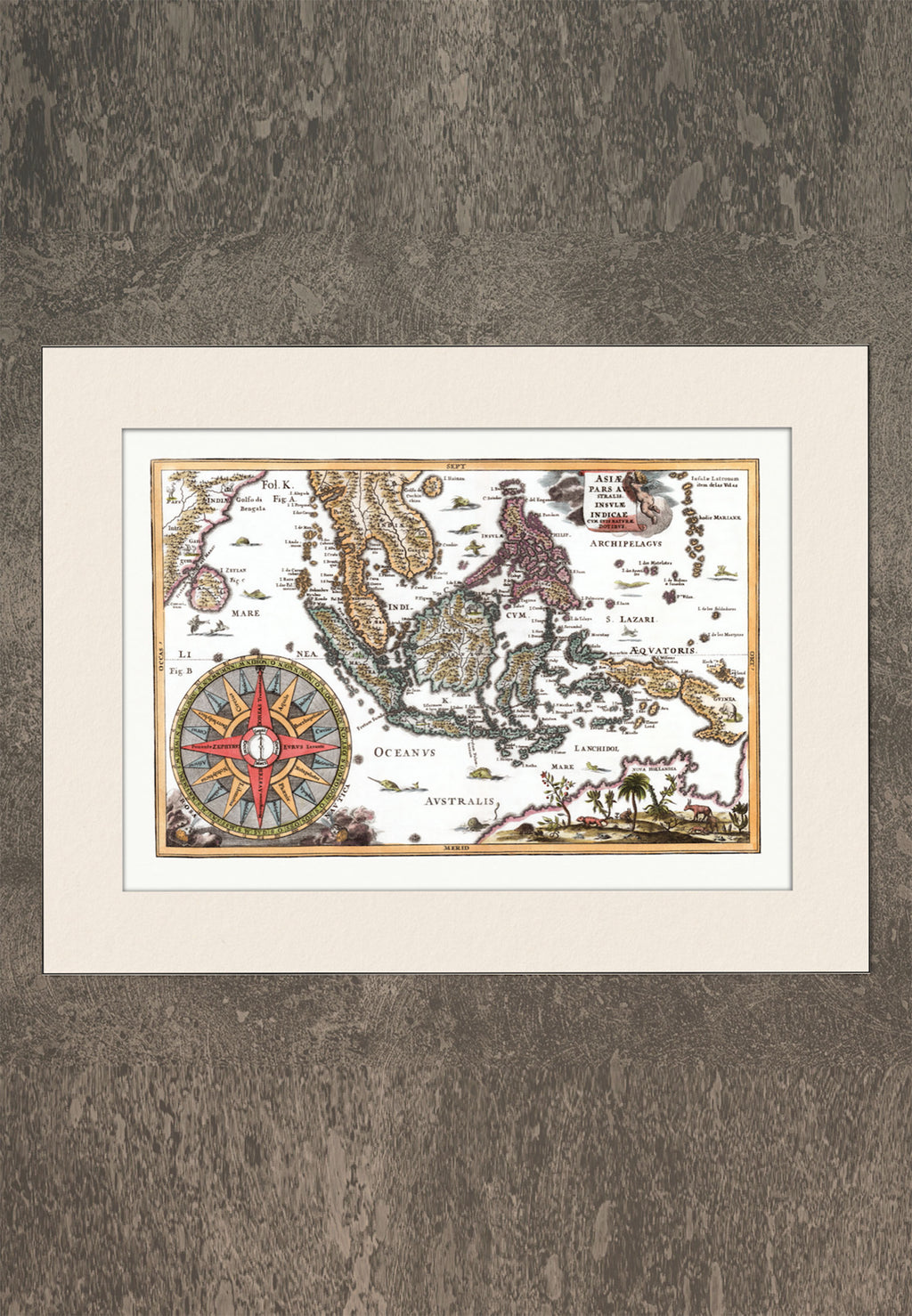 Southeast Asia and Australia Map - Year 1700 – Uluwatu Handmade