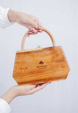 Lucia Natural Premium Wood Bag