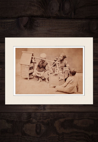 Satay Seller in Indonesia - Circa 1870
