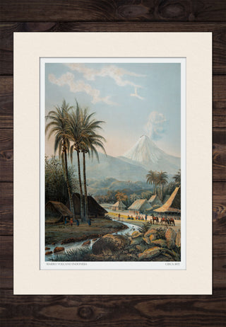 Semeru Volcano Indonesia - Year 1872