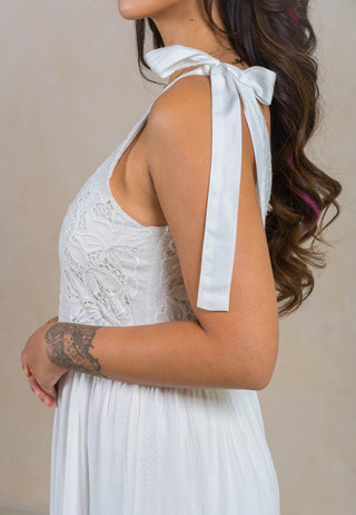 Uluwatu Signature Handcrafted Lace Adelaide Dress White