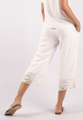 Uluwatu Handmade Lace Cashmere Pant White