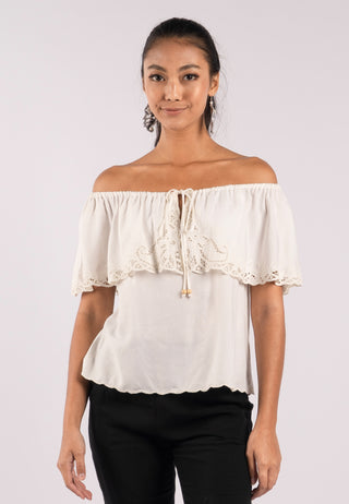 Off Shoulder Cowl Women Top Outfit